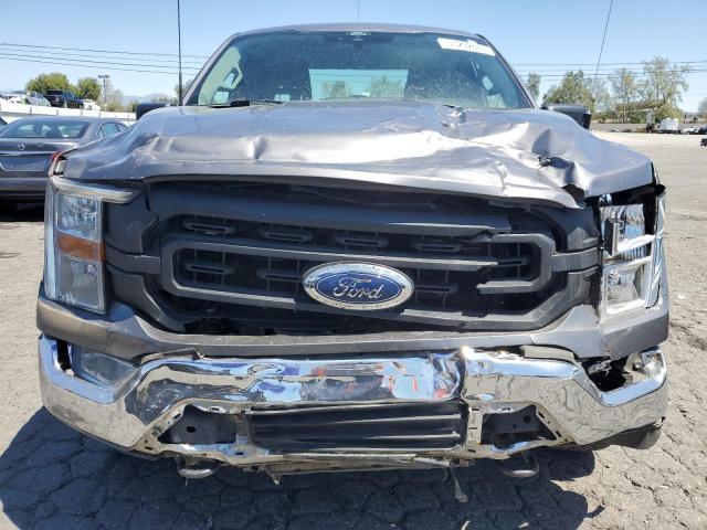 1FTEX1EB4MFC35828 - 2021 FORD F150 SUPER CAB GRAY photo 5