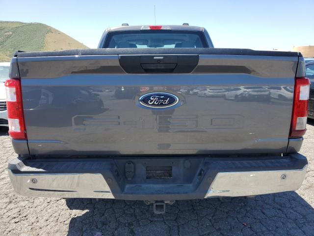 1FTEX1EB4MFC35828 - 2021 FORD F150 SUPER CAB GRAY photo 6