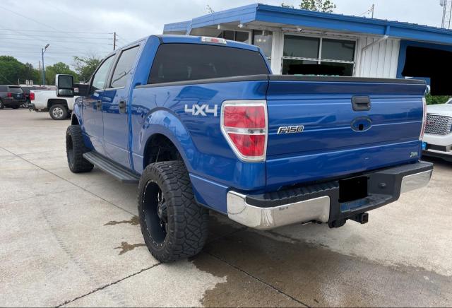 1FTFW1EV7AKC36735 - 2010 FORD F150 SUPERCREW BLUE photo 3