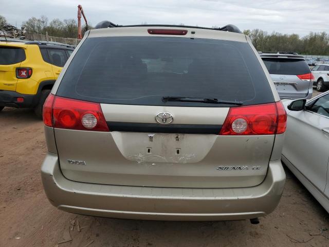 5TDZK23C57S074119 - 2007 TOYOTA SIENNA CE GOLD photo 6