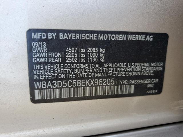 WBA3D5C58EKX96205 - 2014 BMW 328 D XDRIVE BEIGE photo 12