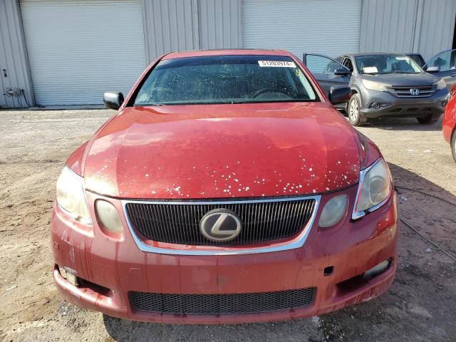 JTHCH96S960002176 - 2006 LEXUS GS 300 RED photo 5