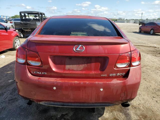 JTHCH96S960002176 - 2006 LEXUS GS 300 RED photo 6