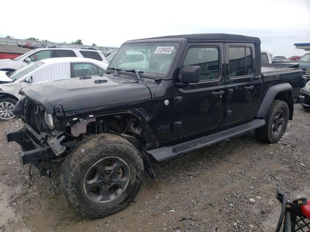 1C6HJTAGXLL125076 - 2020 JEEP GLADIATOR SPORT BLACK photo 1