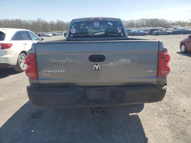 1D7HW42N26S595857 - 2006 DODGE DAKOTA SLT GRAY photo 6