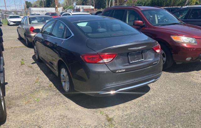 1C3CCCAB0GN162265 - 2016 CHRYSLER 200 LIMITED CHARCOAL photo 3