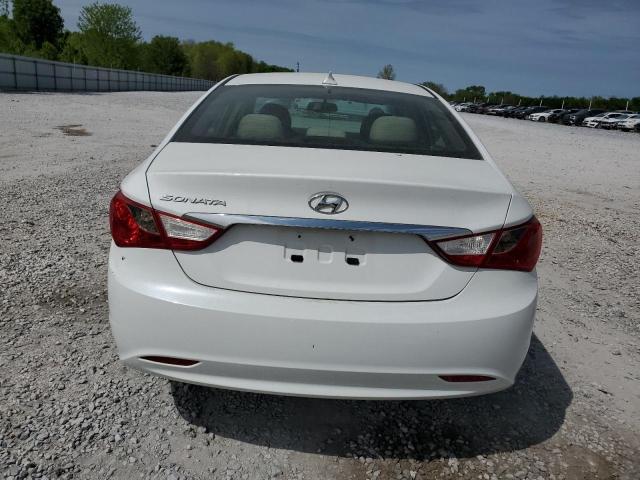 5NPEB4AC4CH348987 - 2012 HYUNDAI SONATA GLS WHITE photo 6