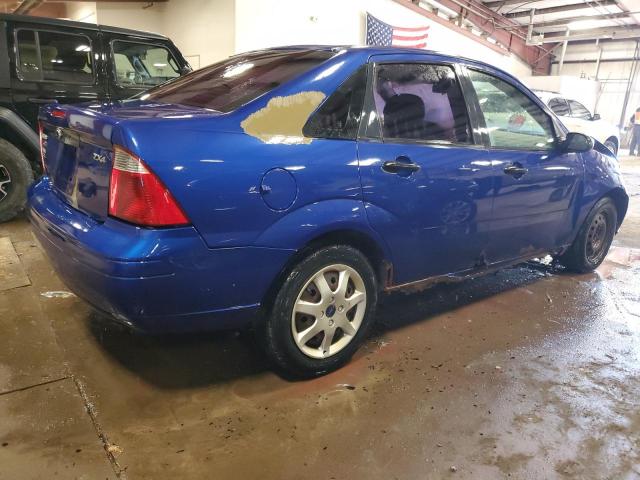 1FAHP34N35W298074 - 2005 FORD FOCUS ZX4 BLUE photo 3