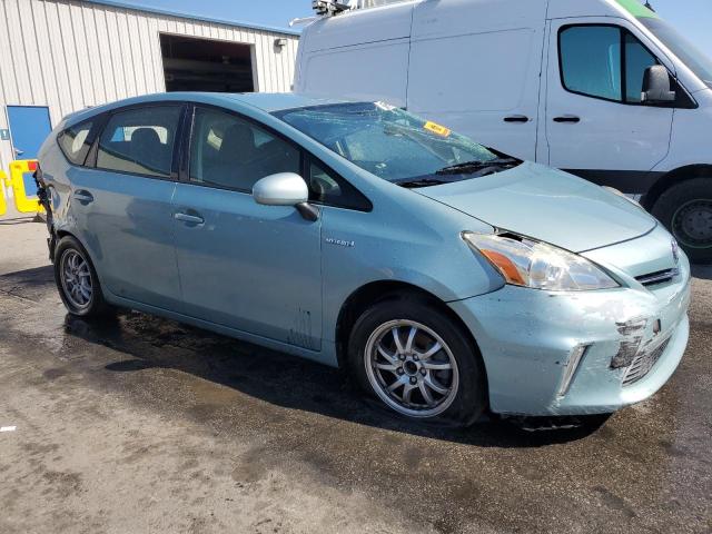 JTDZN3EUXEJ000675 - 2014 TOYOTA PRIUS V TEAL photo 4