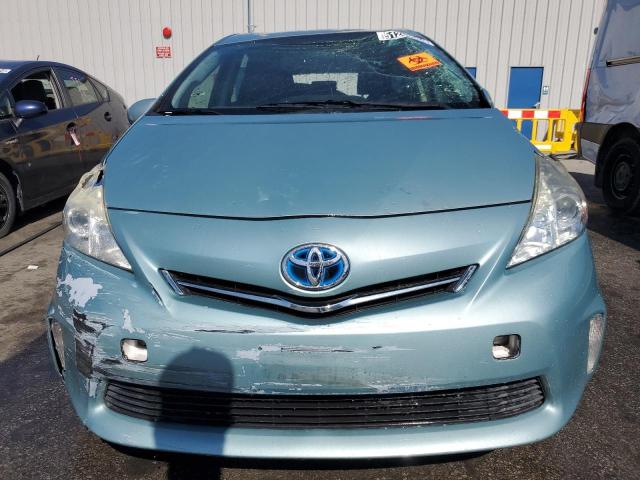 JTDZN3EUXEJ000675 - 2014 TOYOTA PRIUS V TEAL photo 5