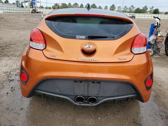 KMHTC6AE3EU203588 - 2014 HYUNDAI VELOSTER TURBO ORANGE photo 6