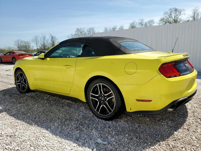1FATP8UH7M5105527 - 2021 FORD MUSTANG YELLOW photo 2