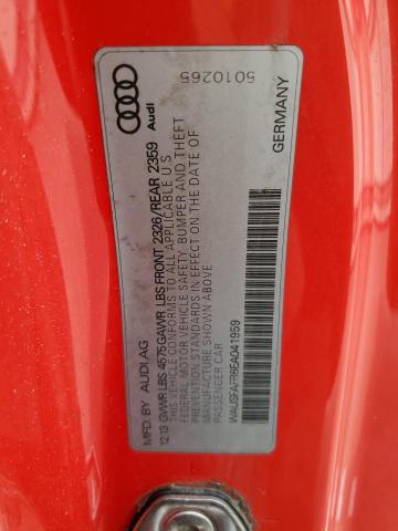 WAUSFAFR6EA041959 - 2014 AUDI A5 PREMIUM PLUS RED photo 12