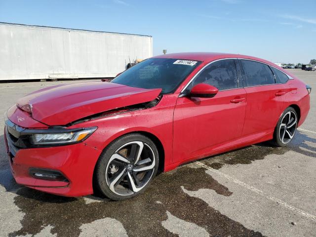 1HGCV1F31JA070058 - 2018 HONDA ACCORD SPORT RED photo 1