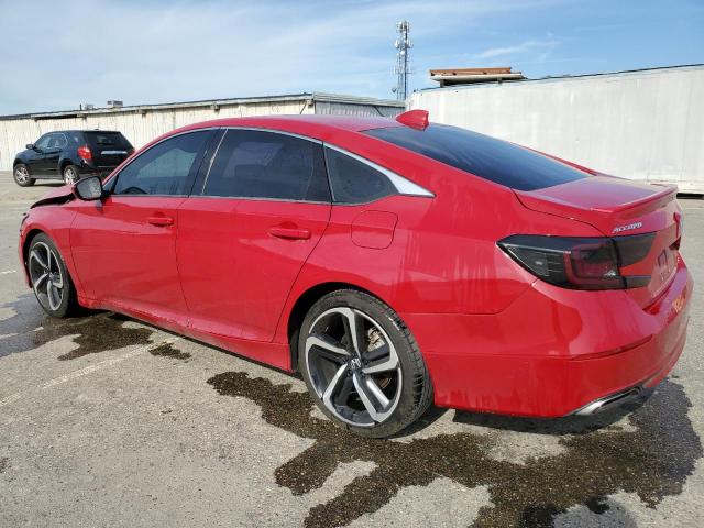 1HGCV1F31JA070058 - 2018 HONDA ACCORD SPORT RED photo 2