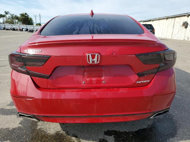 1HGCV1F31JA070058 - 2018 HONDA ACCORD SPORT RED photo 6