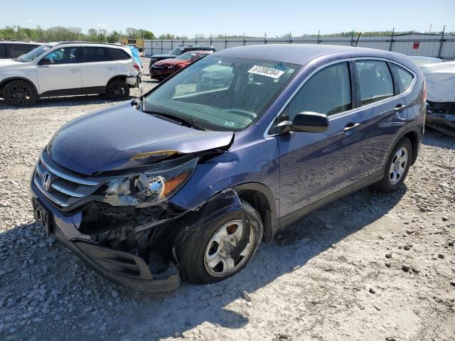 2HKRM3H34EH537525 - 2014 HONDA CR-V LX BLUE photo 1