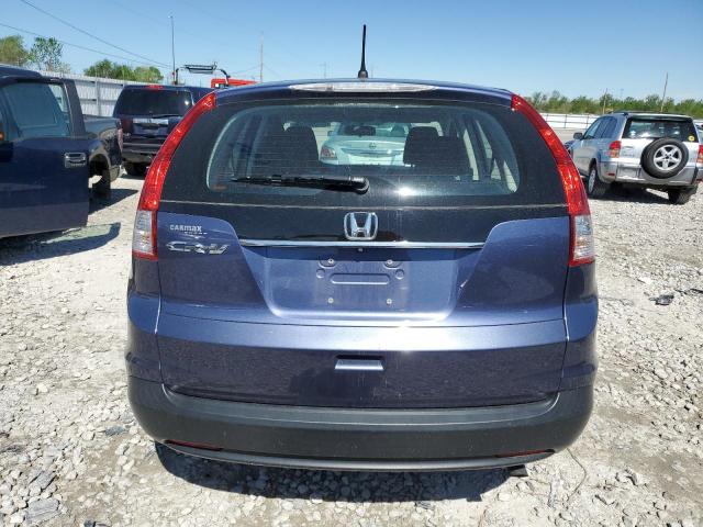 2HKRM3H34EH537525 - 2014 HONDA CR-V LX BLUE photo 6