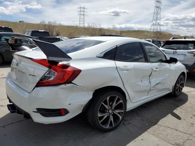 2HGFC2F82KH550858 - 2019 HONDA CIVIC SPORT WHITE photo 3