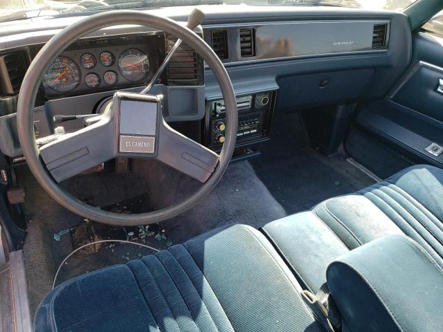 3GCCW80H2GS900028 - 1986 CHEVROLET EL CAMINO BLUE photo 8