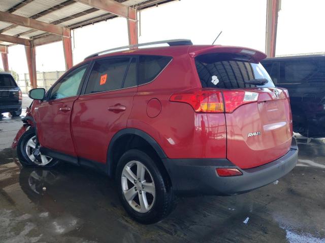 2T3WFREV3DW022237 - 2013 TOYOTA RAV4 XLE RED photo 2