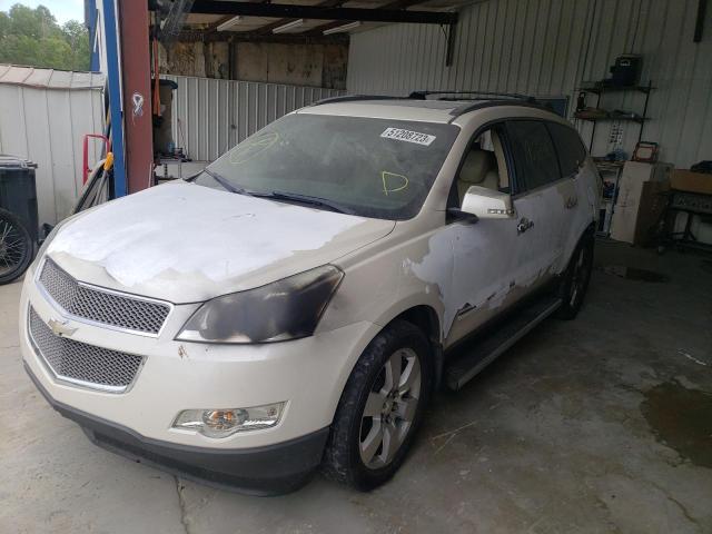 1GNKRLED9BJ304069 - 2011 CHEVROLET TRAVERSE LTZ WHITE photo 1