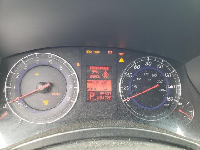 JNKAJ09F48M356513 - 2008 INFINITI EX35 BASE შავი ფოტო 9