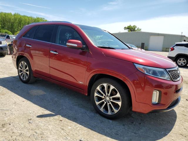 5XYKWDA78EG467291 - 2014 KIA SORENTO SX RED photo 4