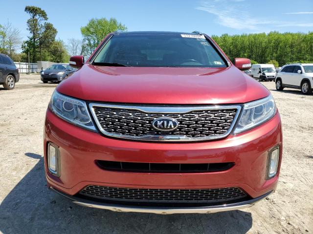 5XYKWDA78EG467291 - 2014 KIA SORENTO SX RED photo 5