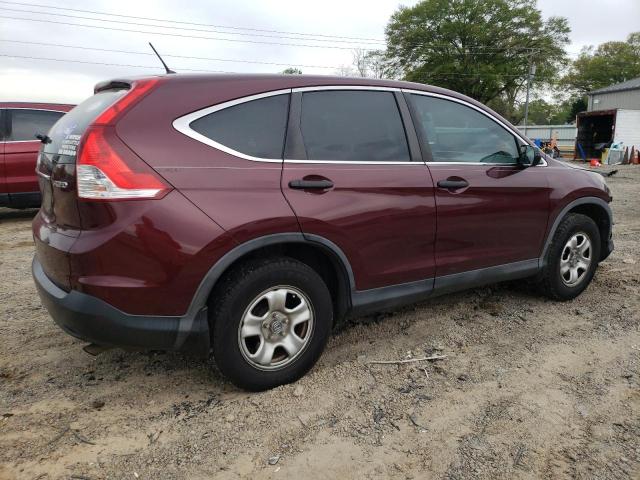 5J6RM4H35CL046180 - 2012 HONDA CR-V LX MAROON photo 3