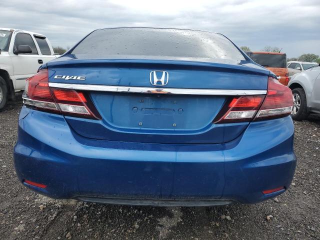 19XFB2F50DE257482 - 2013 HONDA CIVIC LX BLUE photo 6