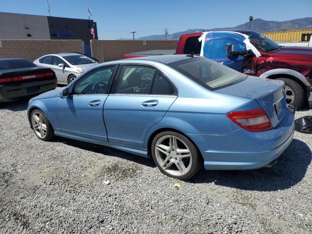 WDDGF5EB1BR152829 - 2011 MERCEDES-BENZ C 300 BLUE photo 2