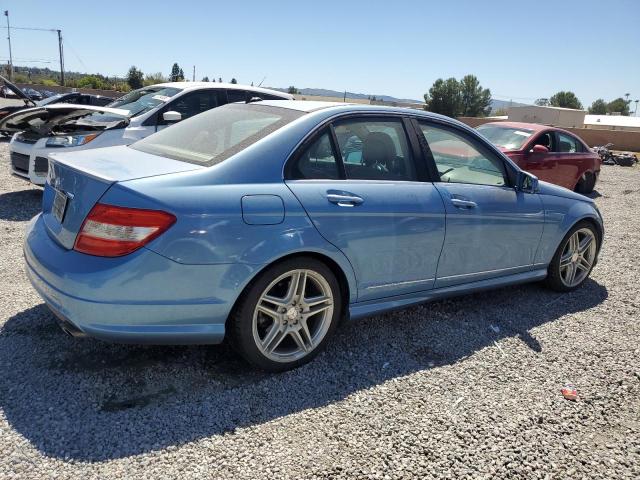 WDDGF5EB1BR152829 - 2011 MERCEDES-BENZ C 300 BLUE photo 3