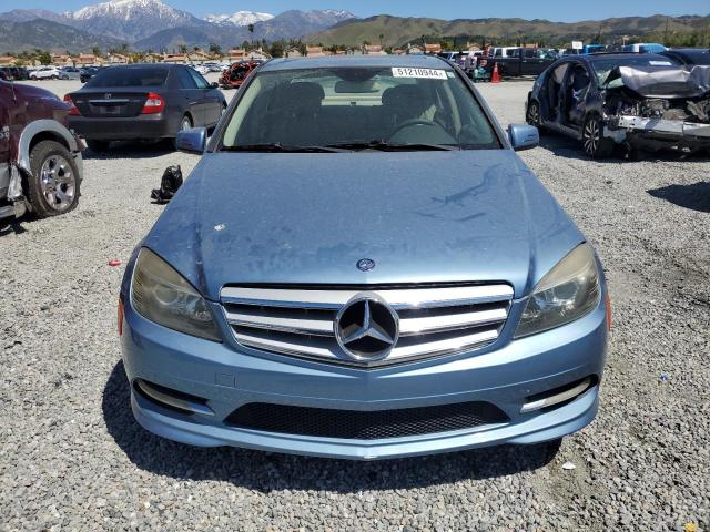 WDDGF5EB1BR152829 - 2011 MERCEDES-BENZ C 300 BLUE photo 5