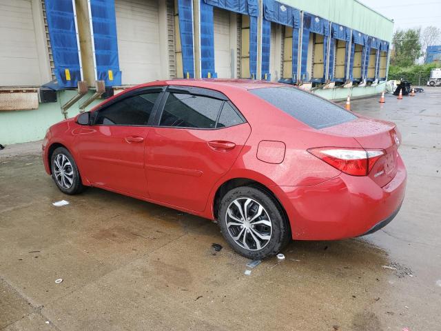 2T1BURHE3GC551184 - 2016 TOYOTA COROLLA L RED photo 2