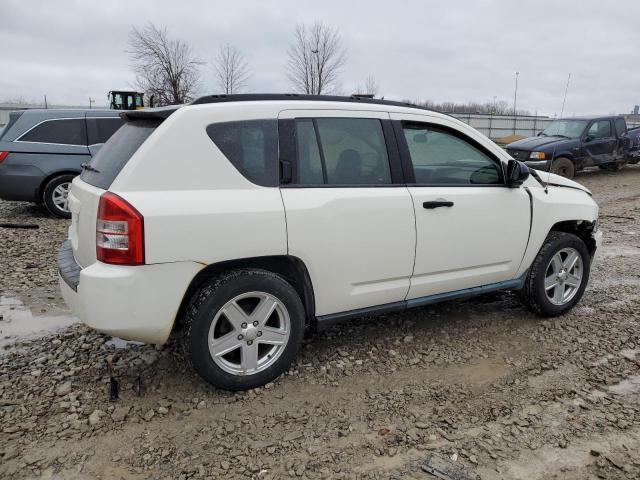 1J8FT47W87D401603 - 2007 JEEP COMPASS WHITE photo 3