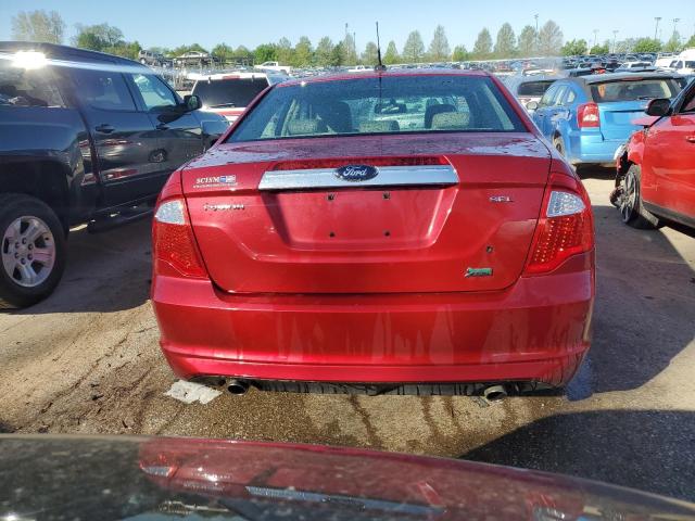 3FAHP0JG4AR297131 - 2010 FORD FUSION SEL RED photo 6