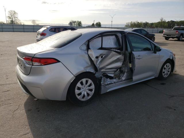 5YFDPMAEXNP368309 - 2022 TOYOTA COROLLA L ვერცხლისფერი ფოტო 3