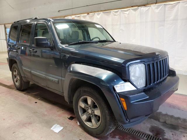 1J8GN28K48W218199 - 2008 JEEP LIBERTY SPORT BLUE photo 4