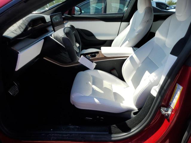 5YJSA1E56NF480358 - 2022 TESLA MODEL S Qırmızı foto 7