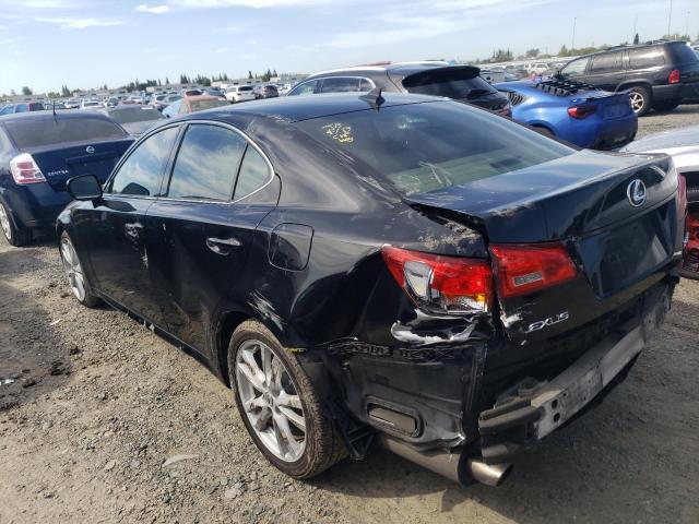 JTHBK262175026593 - 2007 LEXUS IS 250 BLACK photo 2