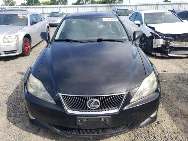 JTHBK262175026593 - 2007 LEXUS IS 250 BLACK photo 5