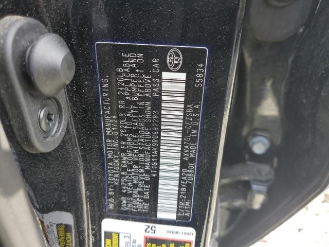 4T1G11AK9RU892283 - 2024 TOYOTA CAMRY SE NIGHT SHADE BLACK photo 13