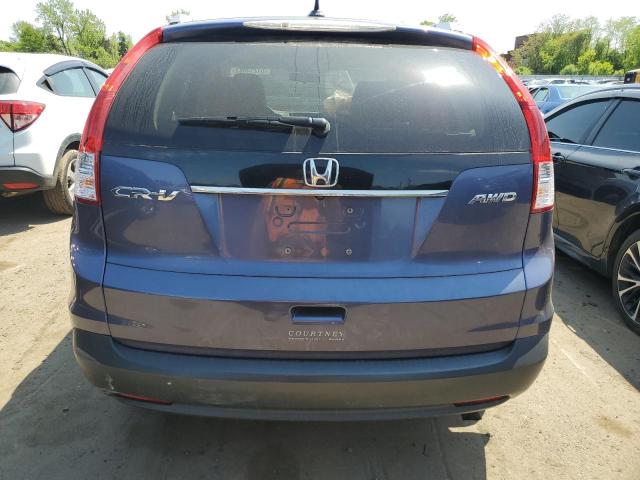 5J6RM4H73CL064826 - 2012 HONDA CR-V EXL BLUE photo 6