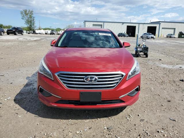 5NPE24AF2HH469051 - 2017 HYUNDAI SONATA SE RED photo 5