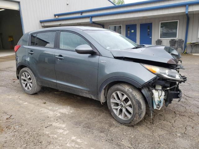 KNDPBCAC8F7737854 - 2015 KIA SPORTAGE LX BLUE photo 4