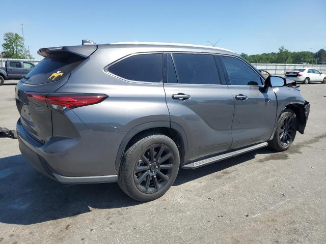5TDGZRAH3NS560077 - 2022 TOYOTA HIGHLANDER XLE Grafit foto 3