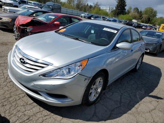 5NPEB4ACXCH460869 - 2012 HYUNDAI SONATA GLS SILVER photo 1