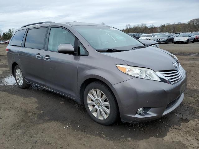 5TDDK3DCXBS019561 - 2011 TOYOTA SIENNA XLE GRAY photo 4