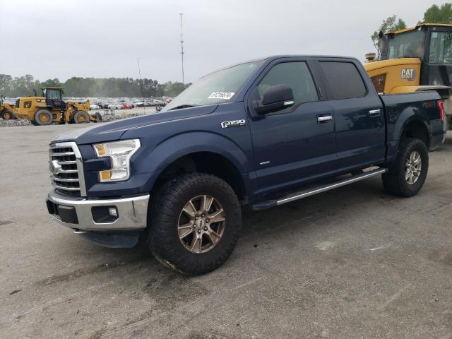 1FTEW1EP7FFC03165 - 2015 FORD F150 SUPERCREW BLUE photo 1